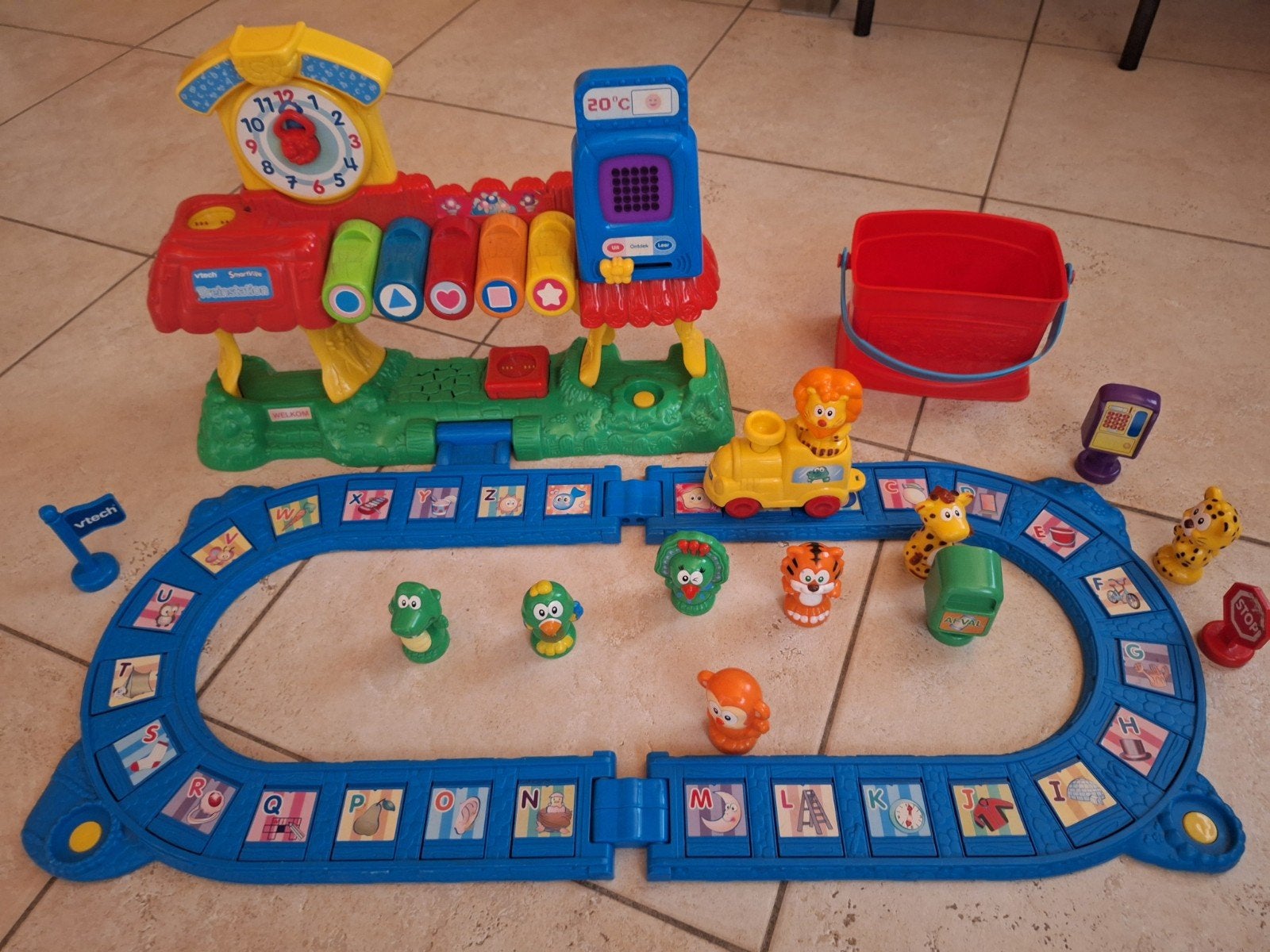 Vtech treinstation met leerspelletjes, Ophalen, Gebruikt