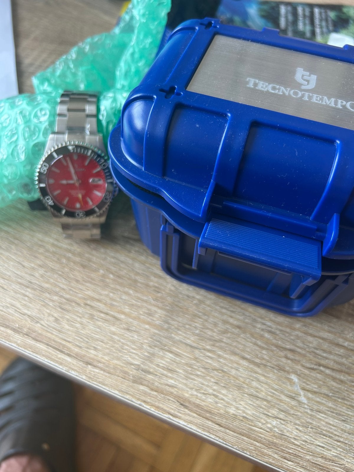 Montre automatique Tecnotempo professionnel 500m NEUVE FULL, Autres marques, Enlèvement ou Envoi, Acier, Acier