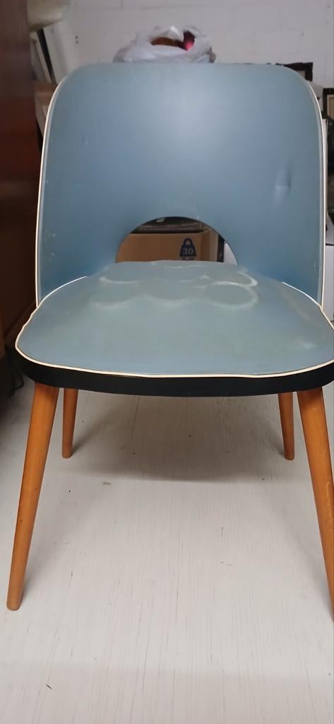 Retro jaren 60,4 stoelen, Gebruikt, Eenpersoons, Minder dan 75 cm, Minder dan 150 cm