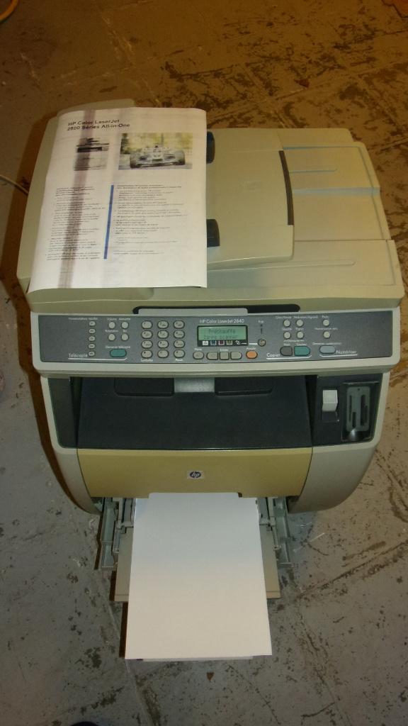 HP 2840 AIO+ multifunctionele kleurenlaserprinter met toner, Gebruikt, Printer, Ophalen, HP laserjet