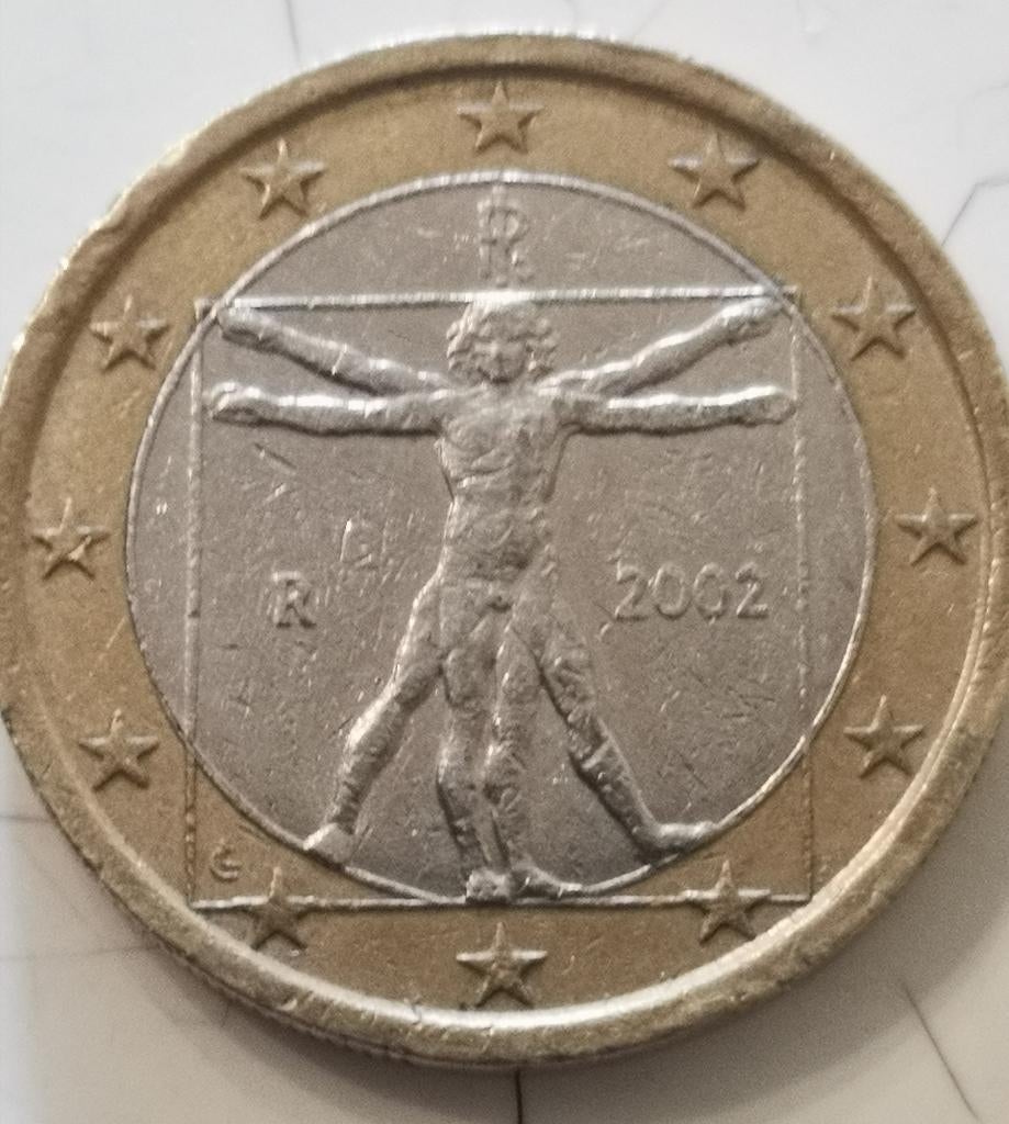 Pièce de 1 euro en Italie 2002, Enlèvement ou Envoi, Italie