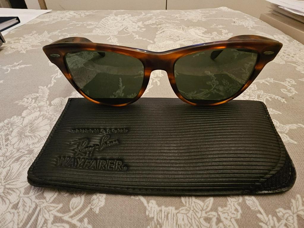 Original Ray-Ban Wayfarer II, Gebruikt, Zonnebril, Bruin, Ophalen of Verzenden