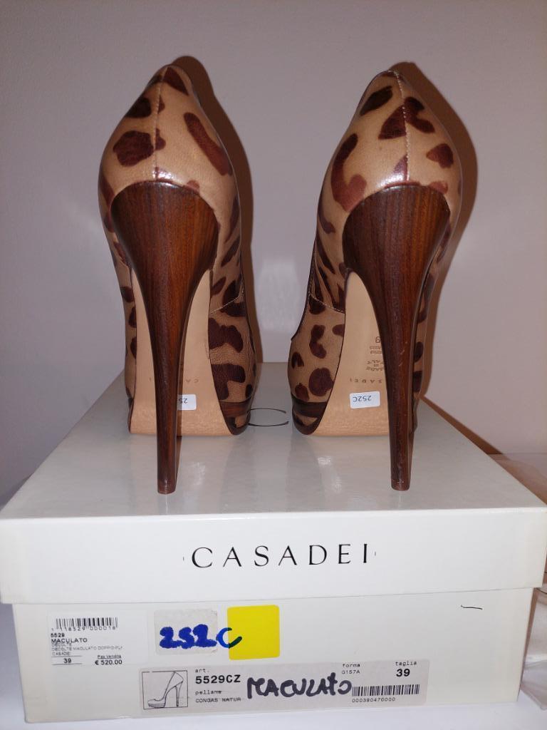 252C* Casadei - sexy pumps met hoge hakken (39), Pumps, Bruin, Verzenden, Nieuw