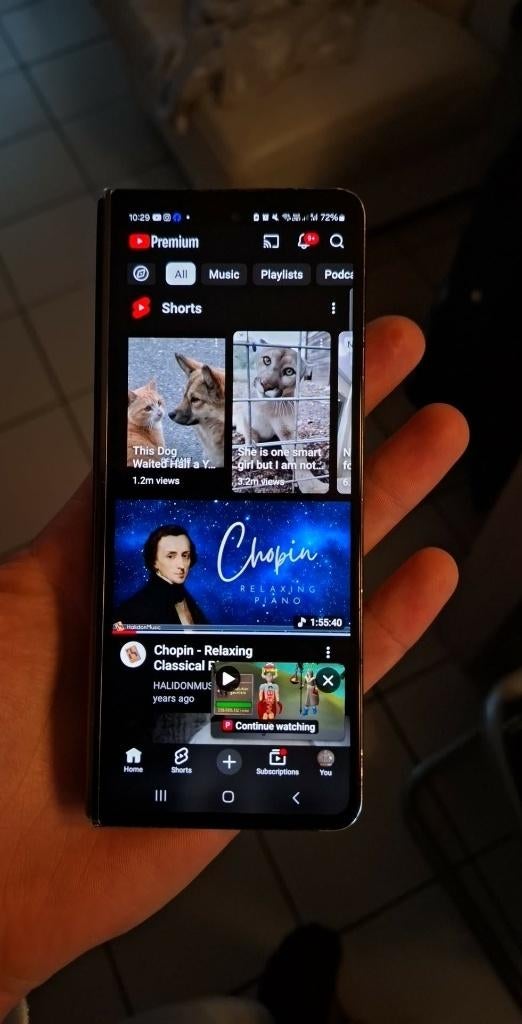 Samsung Galaxy Fold5 Phantom Black*Kan weg aan mooie prijs !, Zwart, Touchscreen, Ophalen of Verzenden, Zo goed als nieuw