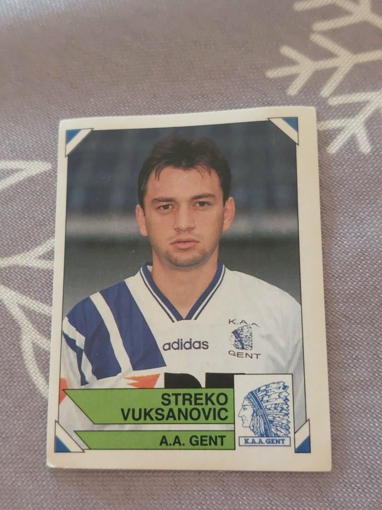 Panini/Sticker/Streko Vuksanovic/AA Gent/Football 95, Verzamelen, Verzenden, Poster, Plaatje of Sticker