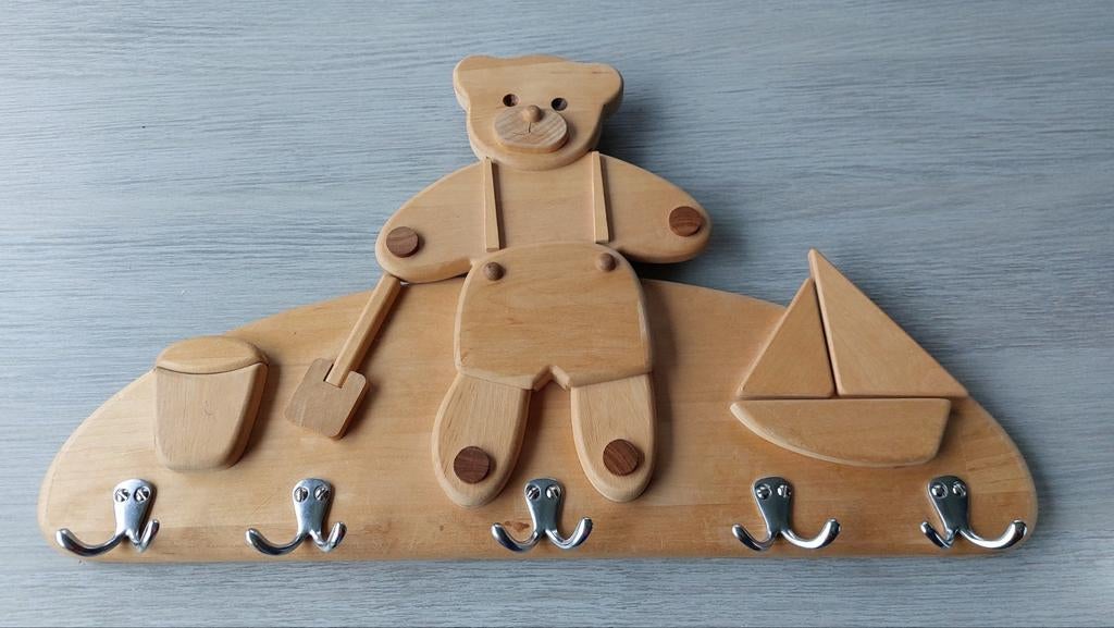 Kinderkapstok in hout, Ophalen of Verzenden, Zo goed als nieuw, Minder dan 100 cm, Kinderkapstok