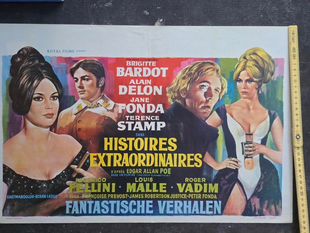 Filmposter van Extraordinary Stories. Brigitte Bardot, Ophalen of Verzenden, Gebruikt