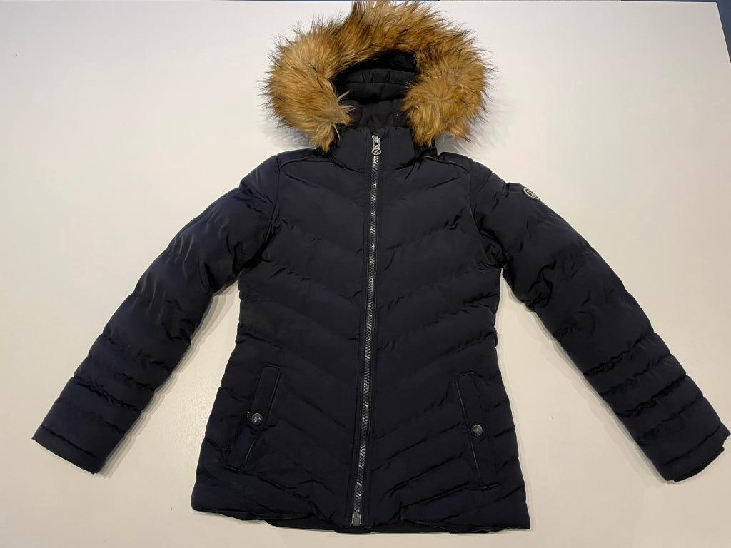 Winterjas zwart meisjes maat 152, Gebruikt, Meisje, Ophalen of Verzenden, Cars Jeans
