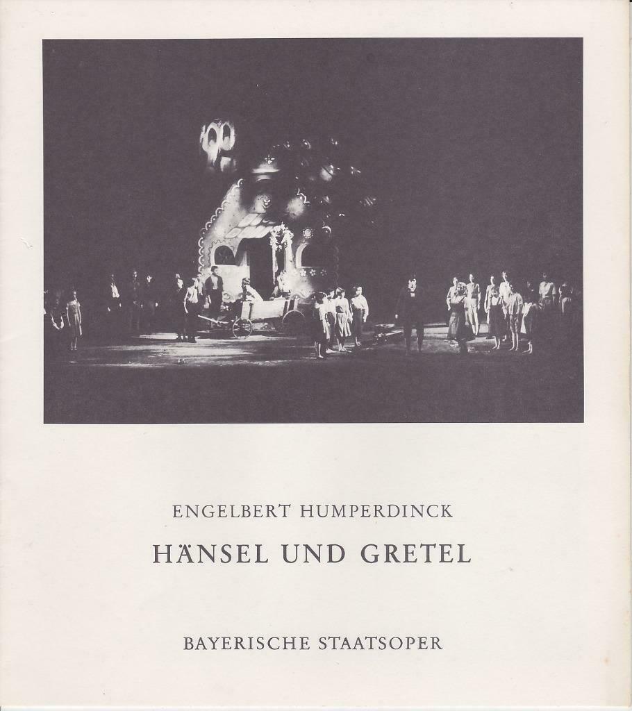 Hänsel und Gretel - Bayerische Staatsoper  Programmheft, Ophalen of Verzenden, Zo goed als nieuw, Boek, Tijdschrift of Artikel