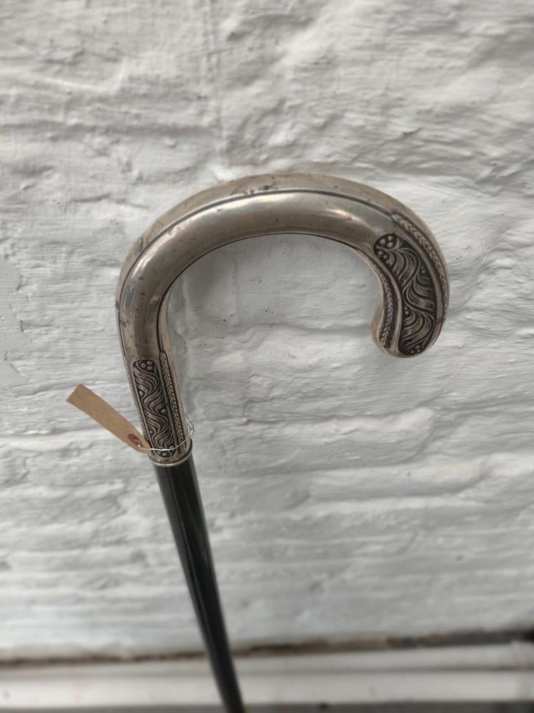 Zilver/ebbenhouten riet
