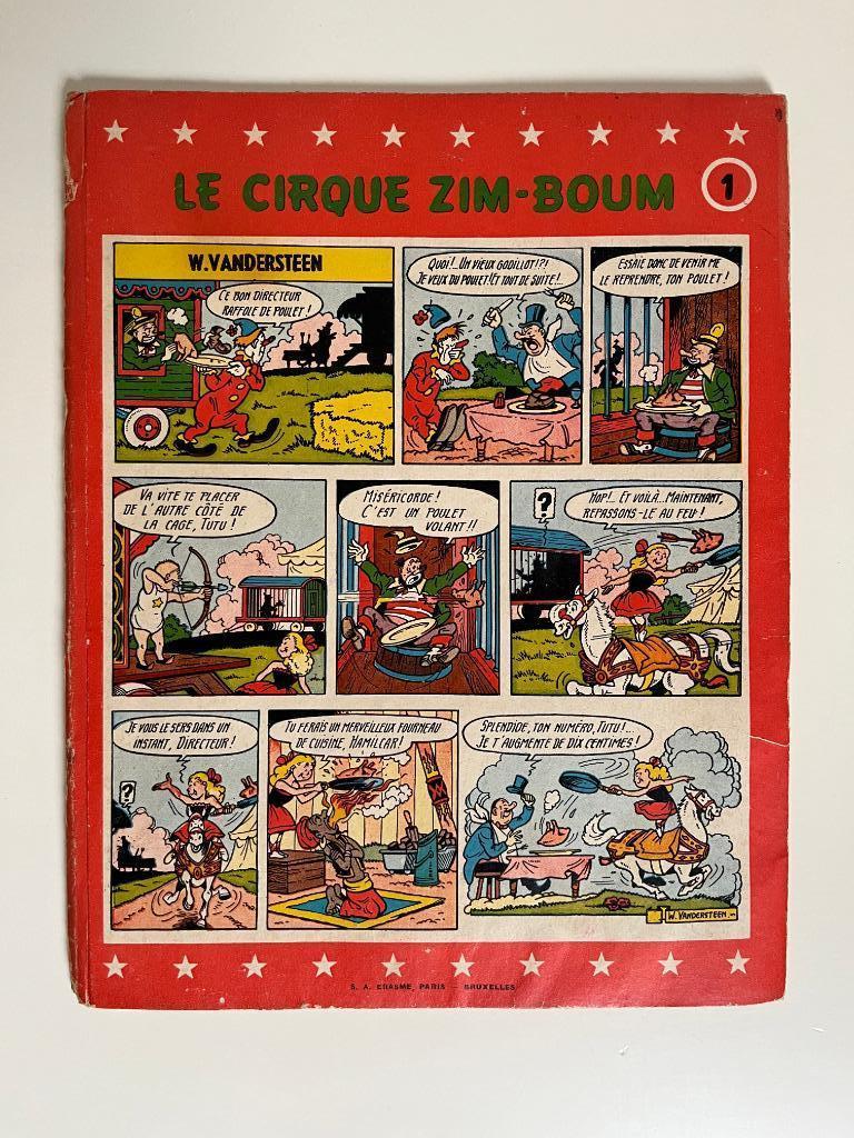 Le Cirque Zim-Boum 1 - cartonné - EO - 1958, Envoi, Willy Vandersteen