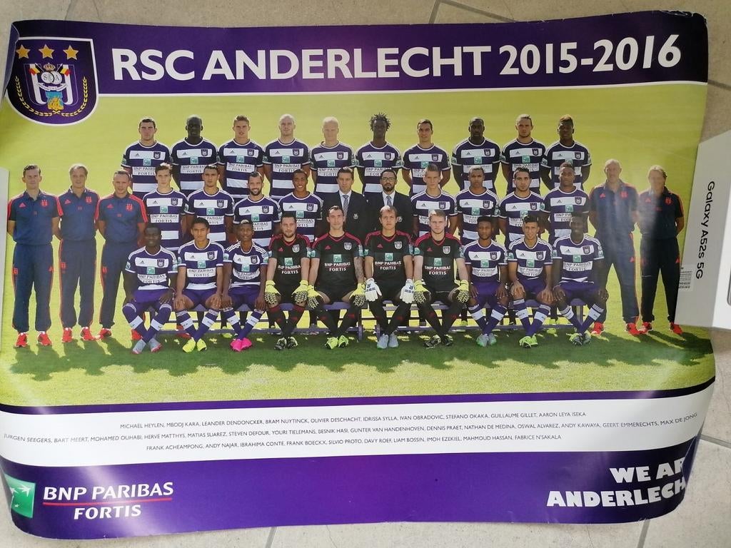 Lot de posters, année 2010-2020, rsc Anderlecht, RSCA, Collections, Articles de Sport & Football, Envoi, Comme neuf