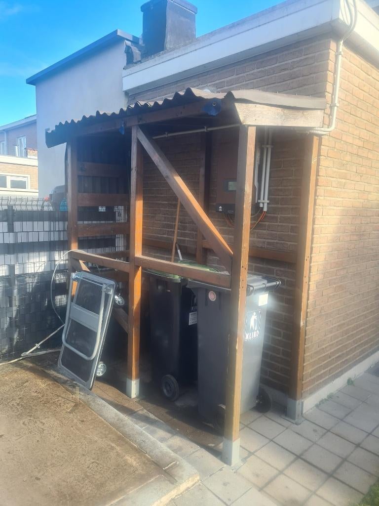 Houten overkapping - afdak - luifel, Jardin & Terrasse, Verrières, Enlèvement, Utilisé, Autres types