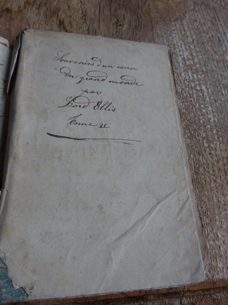 Souvenirs d’un escroc du grand monde par Lord Ellis - 1839, Ophalen of Verzenden