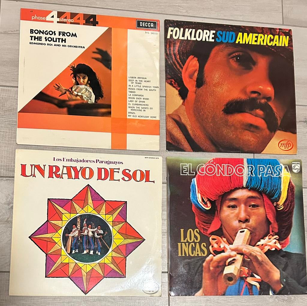 4 vinyl LP’s Zuid-America ook Inca’s, Cd's en Dvd's, Vinyl | Verzamelalbums, Ophalen of Verzenden, Gebruikt, 12 inch, Wereldmuziek