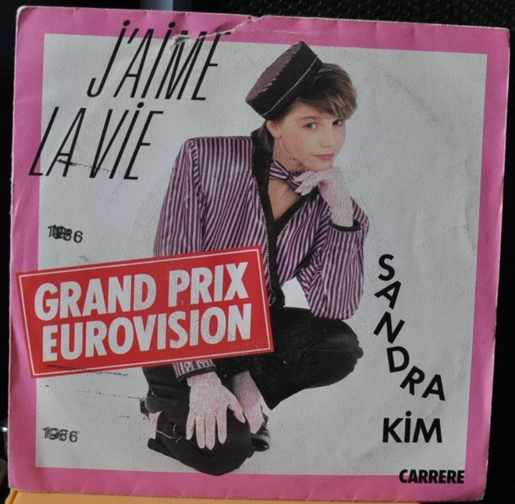 vinyl 45 tours vintage sandra kim eurovision 86(x20223), Ophalen of Verzenden, Gebruikt