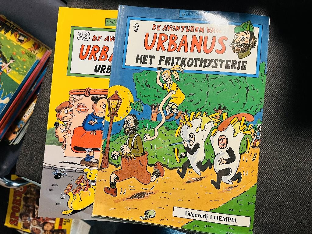 Strips Urbanus nrs 1 en 23, Meerdere stripboeken, Ophalen of Verzenden, Gelezen, Linthout en Urbanus
