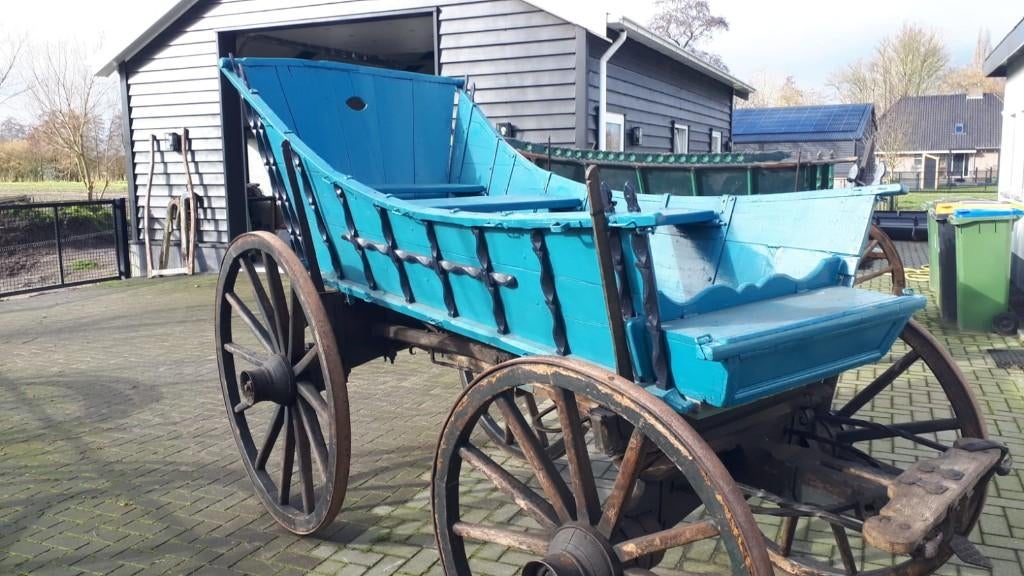 boerenwagen boerekkar marktwagen oogstwagen koets rijtuig, Ophalen