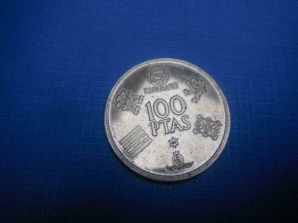 100 pesetas mondial 1982, Timbres & Monnaies, Enlèvement ou Envoi, Espagne