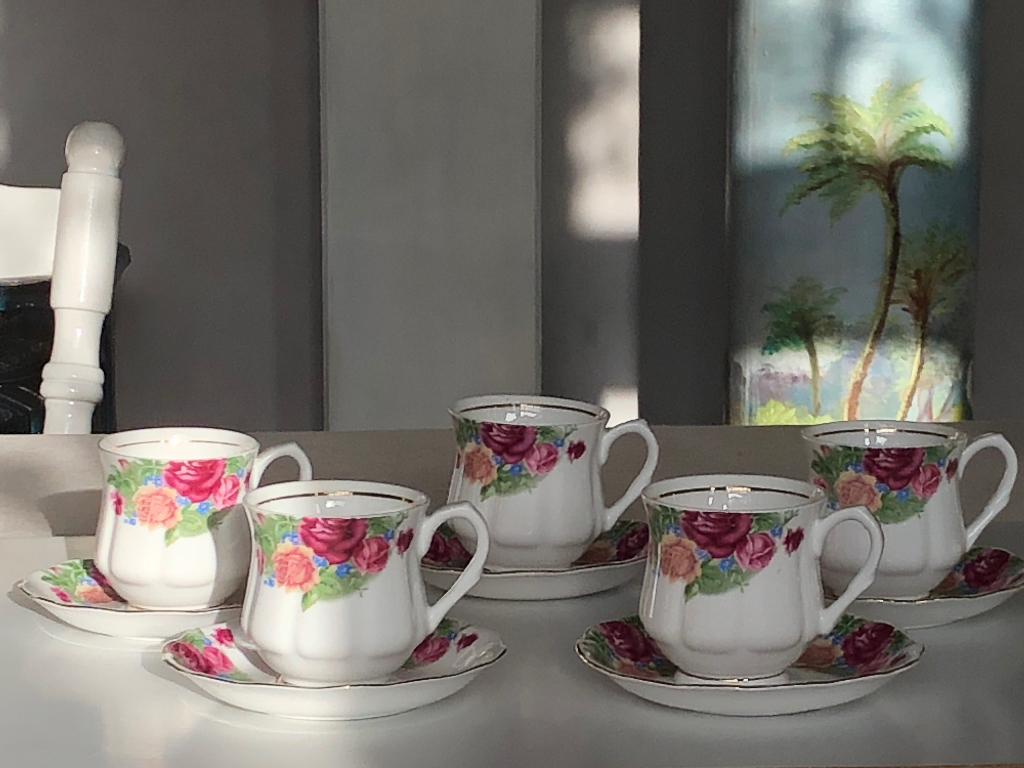 Theeservies porselein Fine Bone China, Ophalen of Verzenden