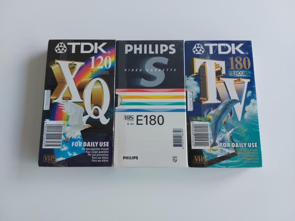 3 lege VHS tapes, Cd's en Dvd's, Ophalen of Verzenden, Nieuw in verpakking