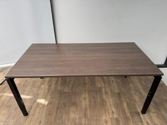 Vergadertafel Q-line 180 x 90 antraciet eiken, Huis en Inrichting, Ophalen of Verzenden