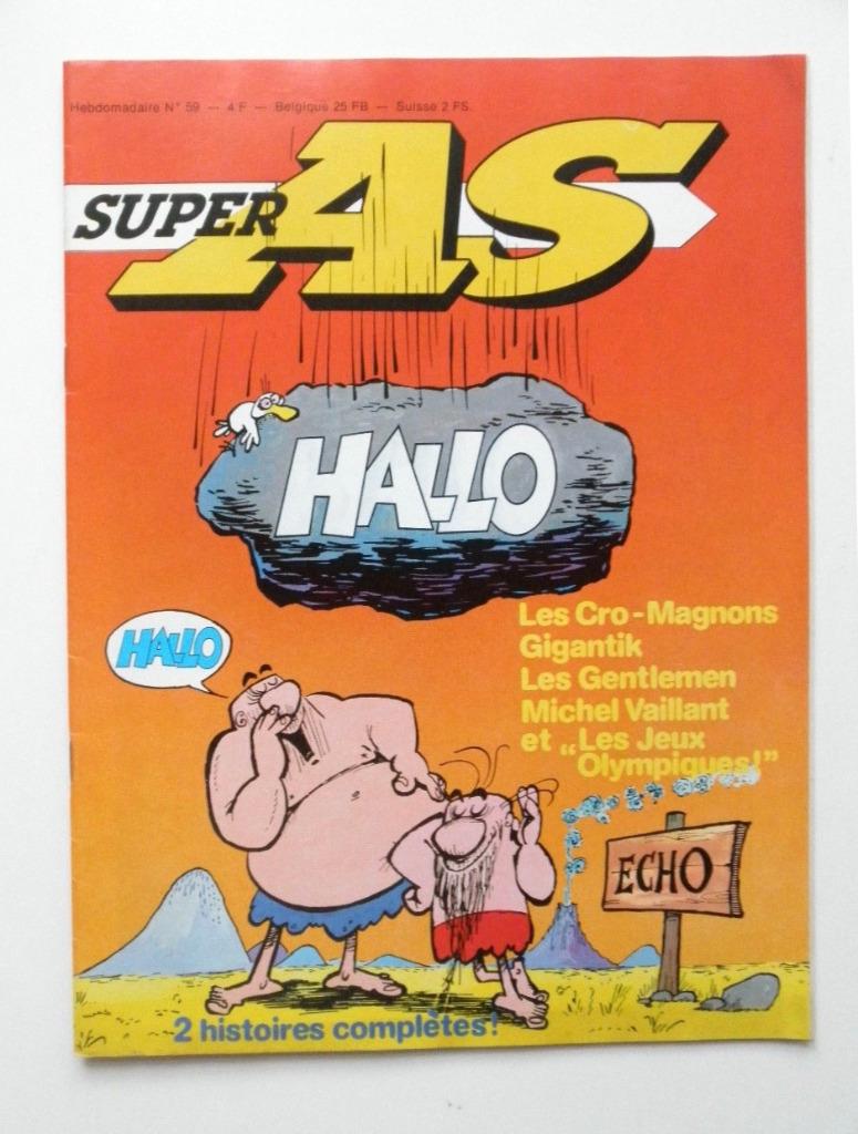Super As 59 - mars 1980 - M. Vaillant - Bara - Gigantik …, Ophalen, Eén stripboek, Zo goed als nieuw, Jean Graton & Co