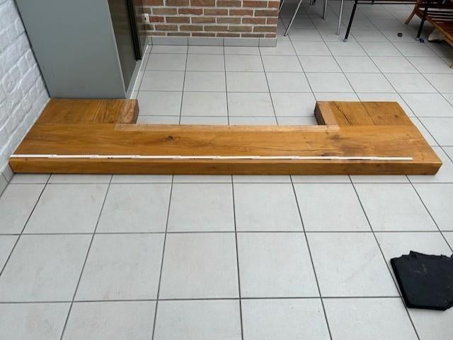 Eiken schouwtablet, 50 mm ou plus, 200 à 250 cm, Enlèvement, Poutre