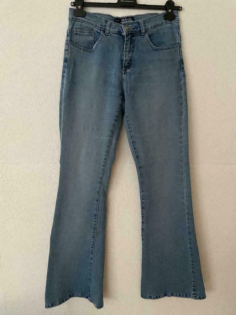 Jeans met brede pijpen, Maat 38/40 (M), Blauw, Image, Ophalen of Verzenden