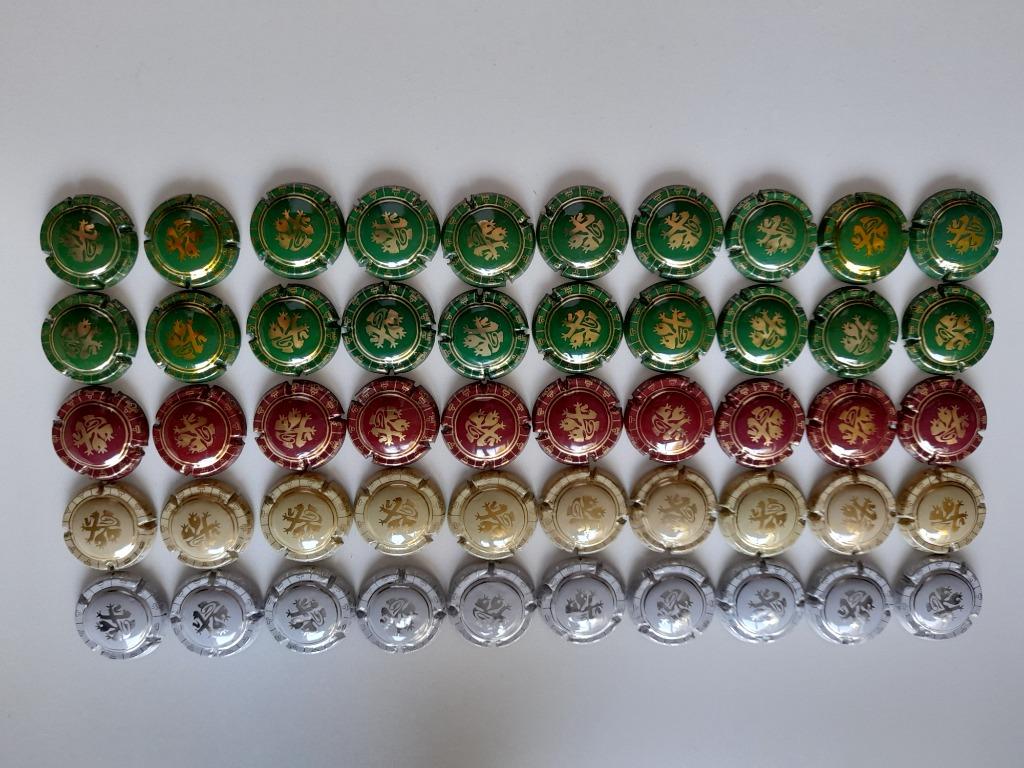 Lot van 50 champagnecapsules, Ophalen of Verzenden, Gebruikt