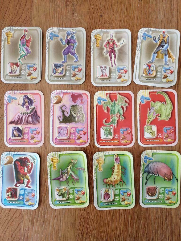 Lot de cartes "Spinning Monsters", Autres supermarchés, Enlèvement ou Envoi
