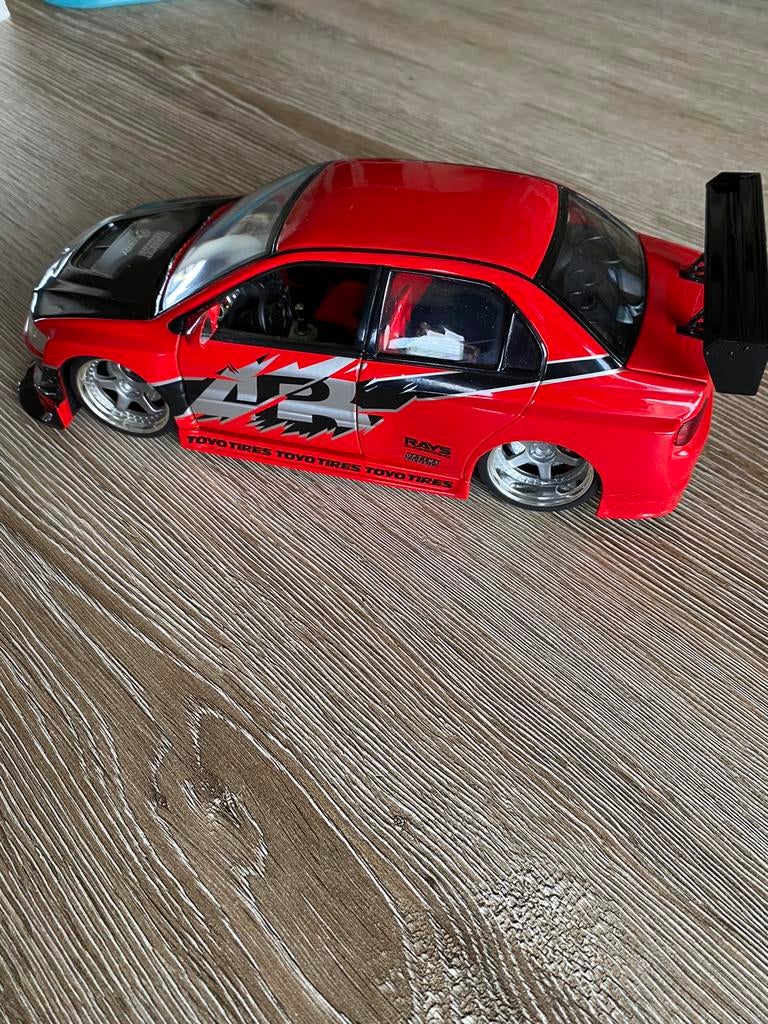 Mitsubishi lancer evo fast & furious tokio drift 1:18, Enlèvement, Comme neuf
