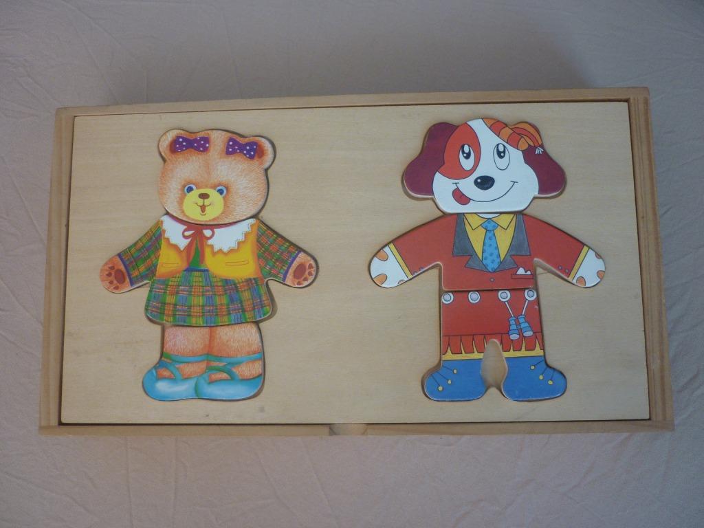 Houten Aankleedpuzzel Melissa & Doug, Neuf, Enlèvement ou Envoi, 2 à 4 ans, 10 à 50 pièces