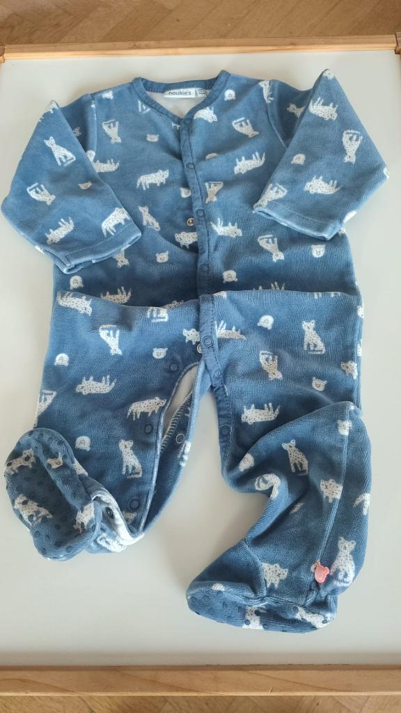 Pyjama 1 pièce en velours Noukies 12 mois, Garçon ou Fille, Enlèvement ou Envoi, Noukie's, Comme neuf