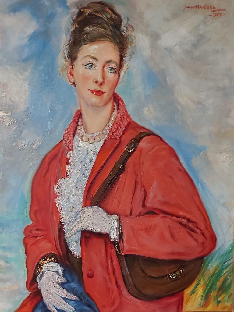 Magnifique tableau signé Jean Maillard, Enlèvement