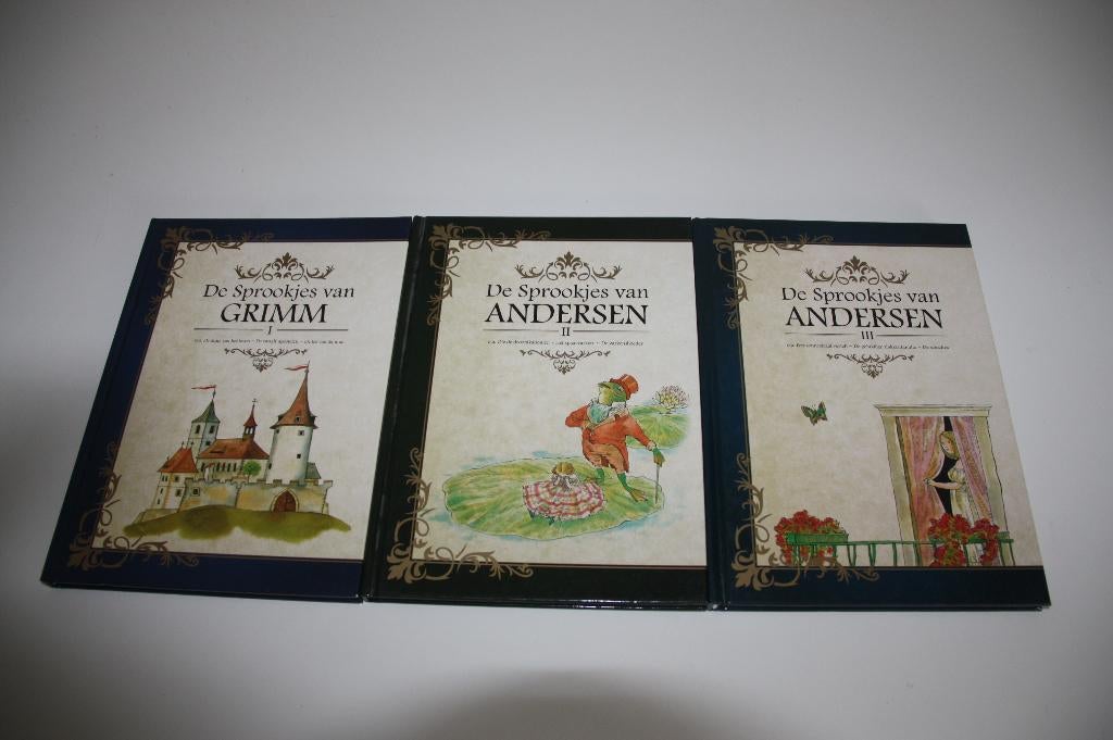 Sprookjes van grimm + andersen * 3 hardcover boeken, Boeken, Sprookjes en Fabels, Ophalen of Verzenden, Gelezen