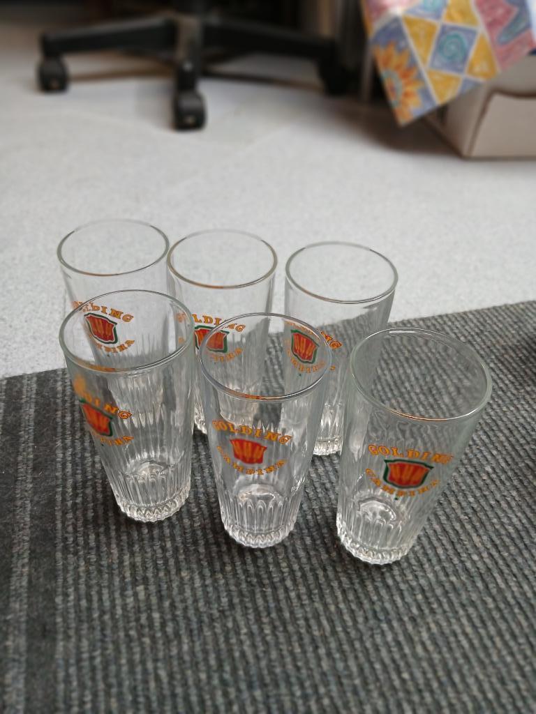 6 bierglazen - CAMPINA, Verre ou Verres, Verre, Enlèvement, Utilisé