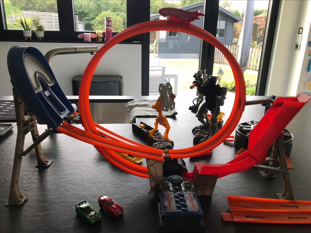 Hotwheels racebaan en attributen, Ophalen of Verzenden