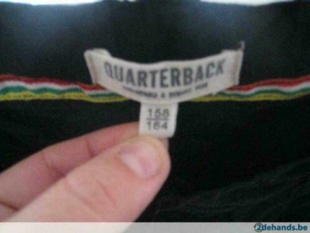Zwarte broek quarterback 158 / 164, Kleding | Dames, Broeken en Pantalons, Zo goed als nieuw, Zwart, Ophalen of Verzenden