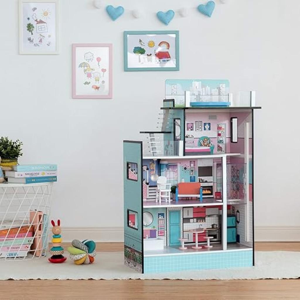 Olivia's Little World Houten poppenhuis SNELLE GRATIS LEV, Verzenden, Nieuw, Poppenhuis