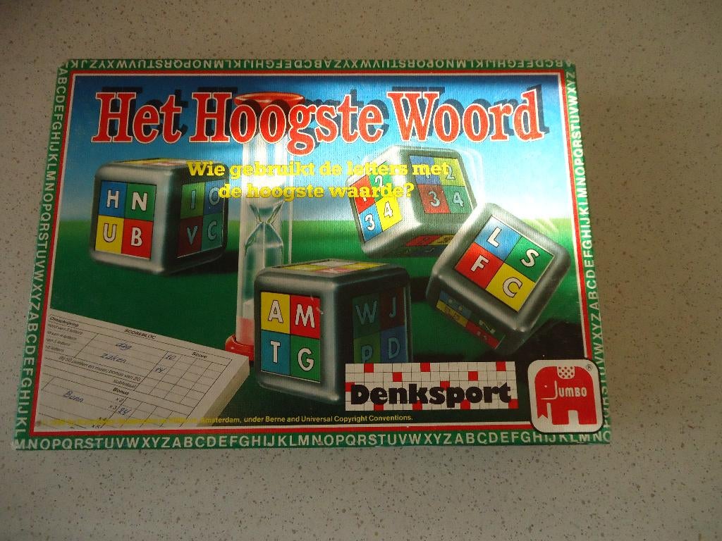 Vintage "Het Hoogste Woord" van Jumbo in prima staat !, Een of twee spelers, Ophalen of Verzenden, Zo goed als nieuw, Jumbo