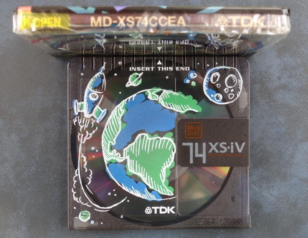 Minidisc TDK XS-iV 74 - Design Line DEVRIALEM - NOUVEAU, Envoi, Lecteur MiniDisc