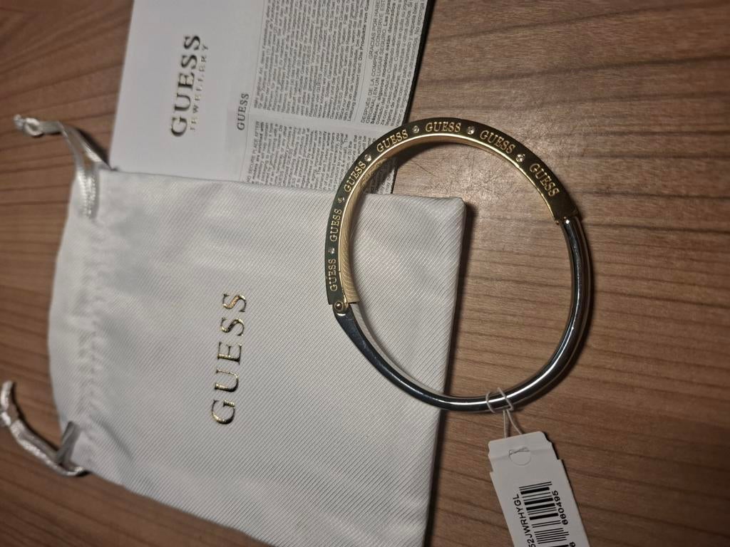 Guess armband, Ophalen of Verzenden, Zo goed als nieuw, Zilver, Zilver