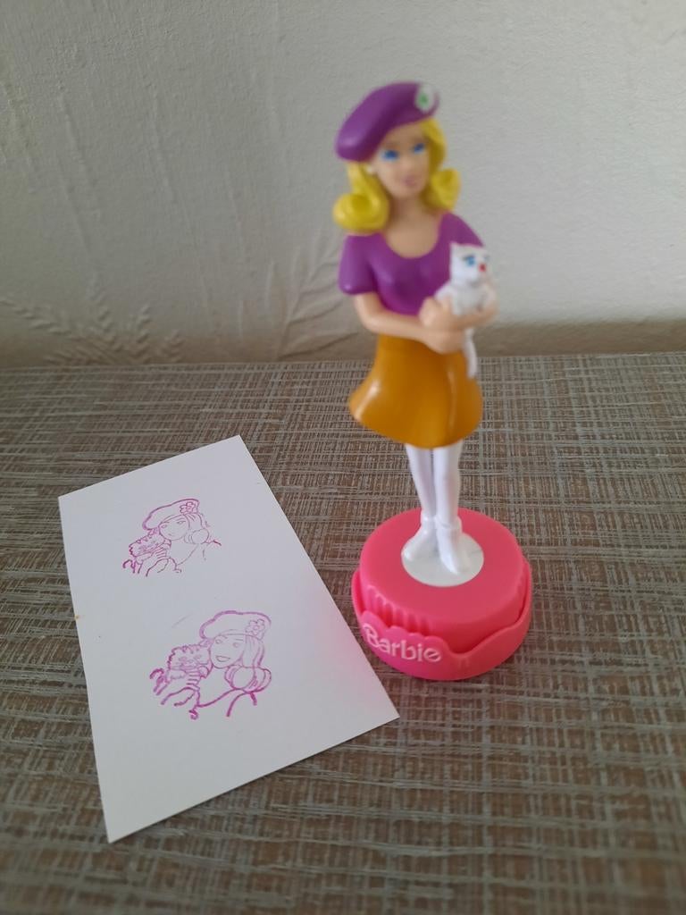 Barbie stempelpoppetje, Ophalen of Verzenden, Zo goed als nieuw