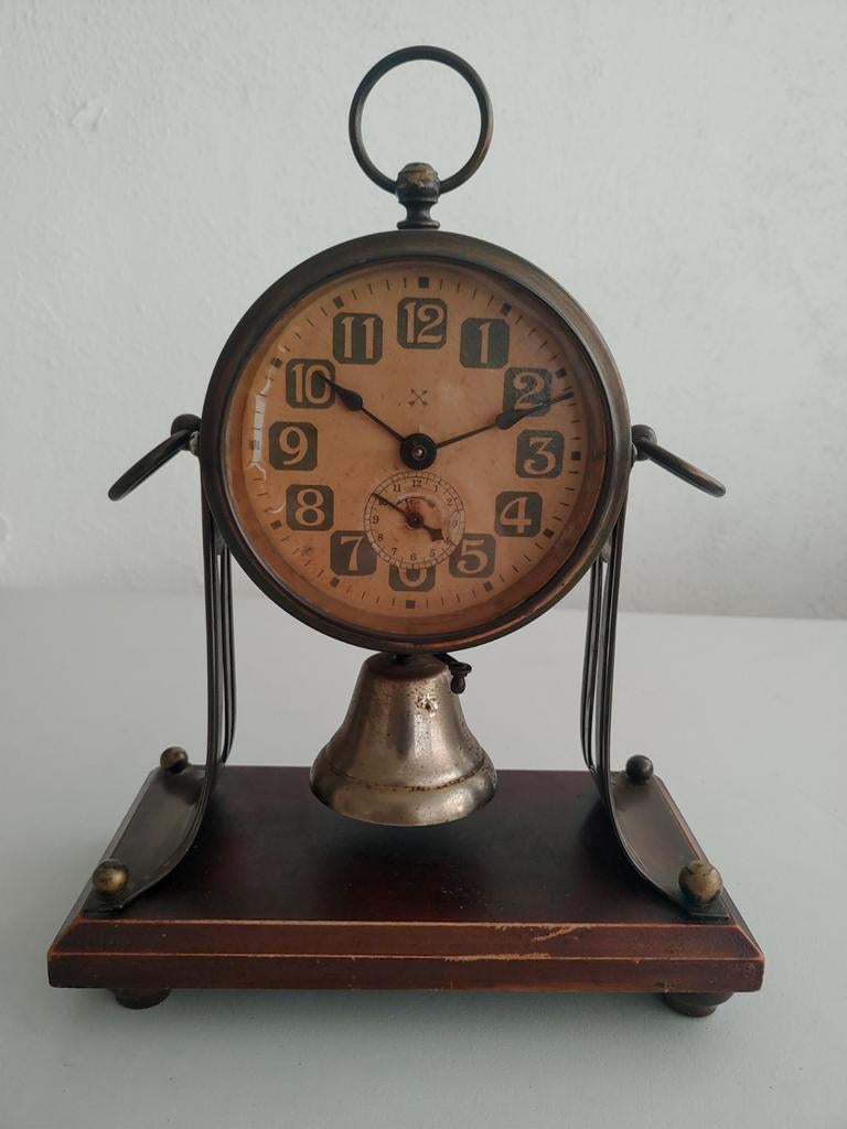 Réveil 1910 Art Nouveau, Antiquités & Art, Antiquités | Horloges, Enlèvement ou Envoi