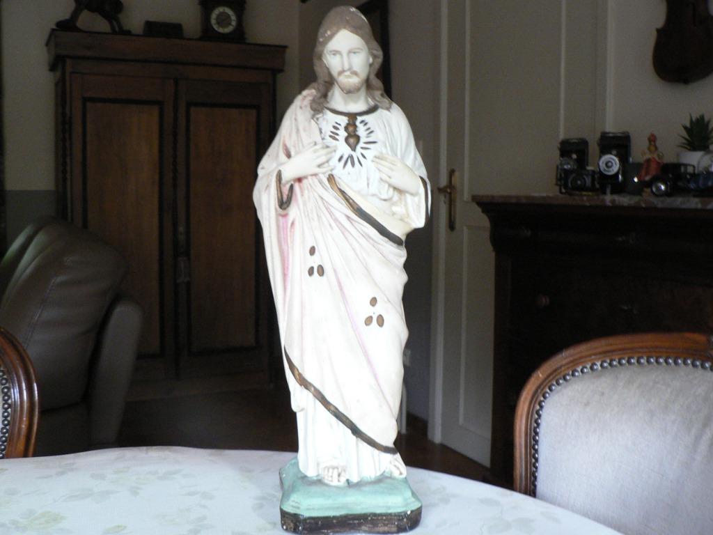 Christus-beeld in plaaster, Antiek en Kunst, Curiosa en Brocante, Ophalen