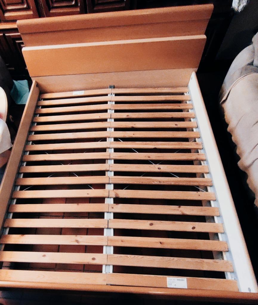 Bed van 160, Huis en Inrichting, Ophalen, Overige materialen, Gebruikt, Bruin