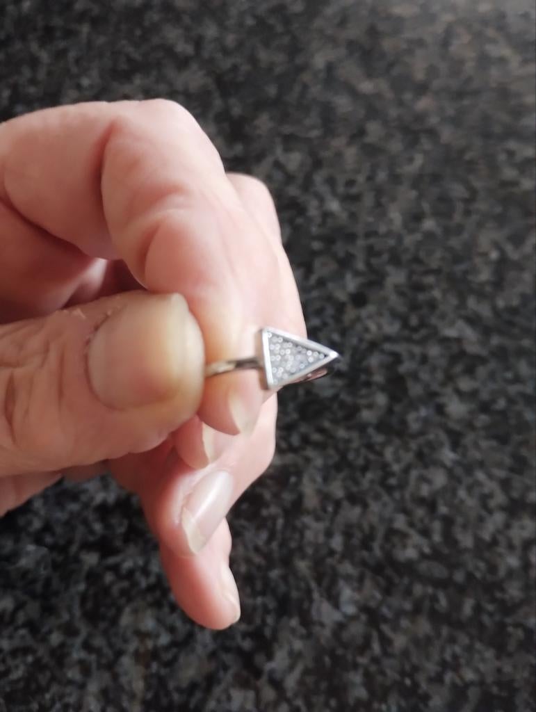 Zilveren ring, Handtassen en Accessoires, Ringen, Nieuw, Dame, Zilver, Zilver, Ophalen of Verzenden