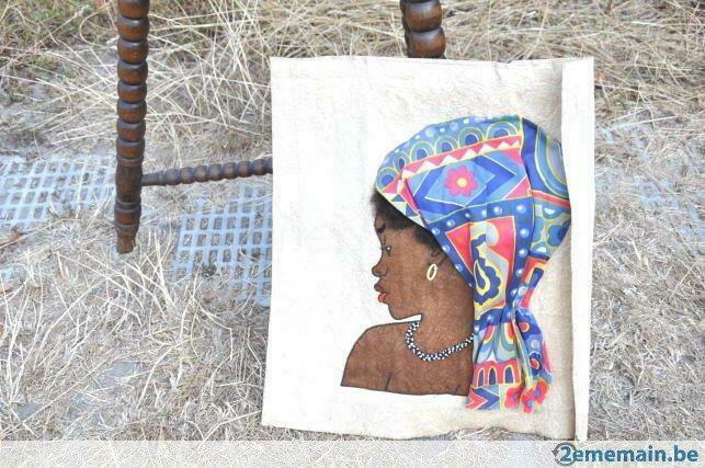 §réalisation africaine en tissu, Enlèvement ou Envoi, Utilisé