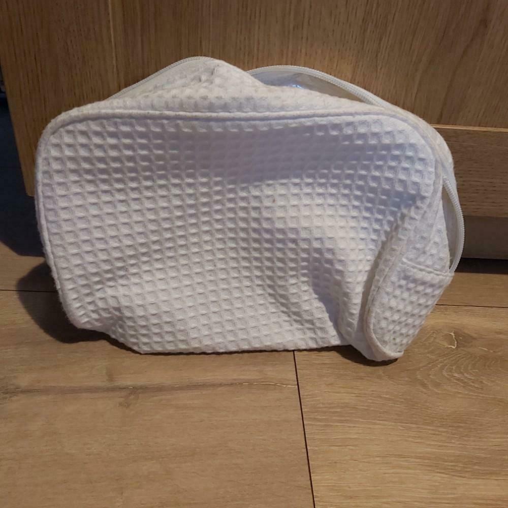Witte toilettas, geplastificeerde van binnen, Enlèvement, Comme neuf